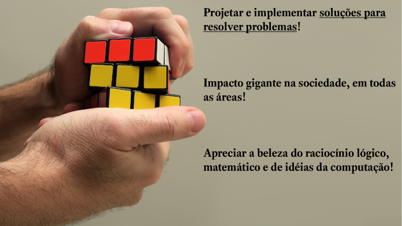 Computação é sobre projetar e implementar soluções para problemas